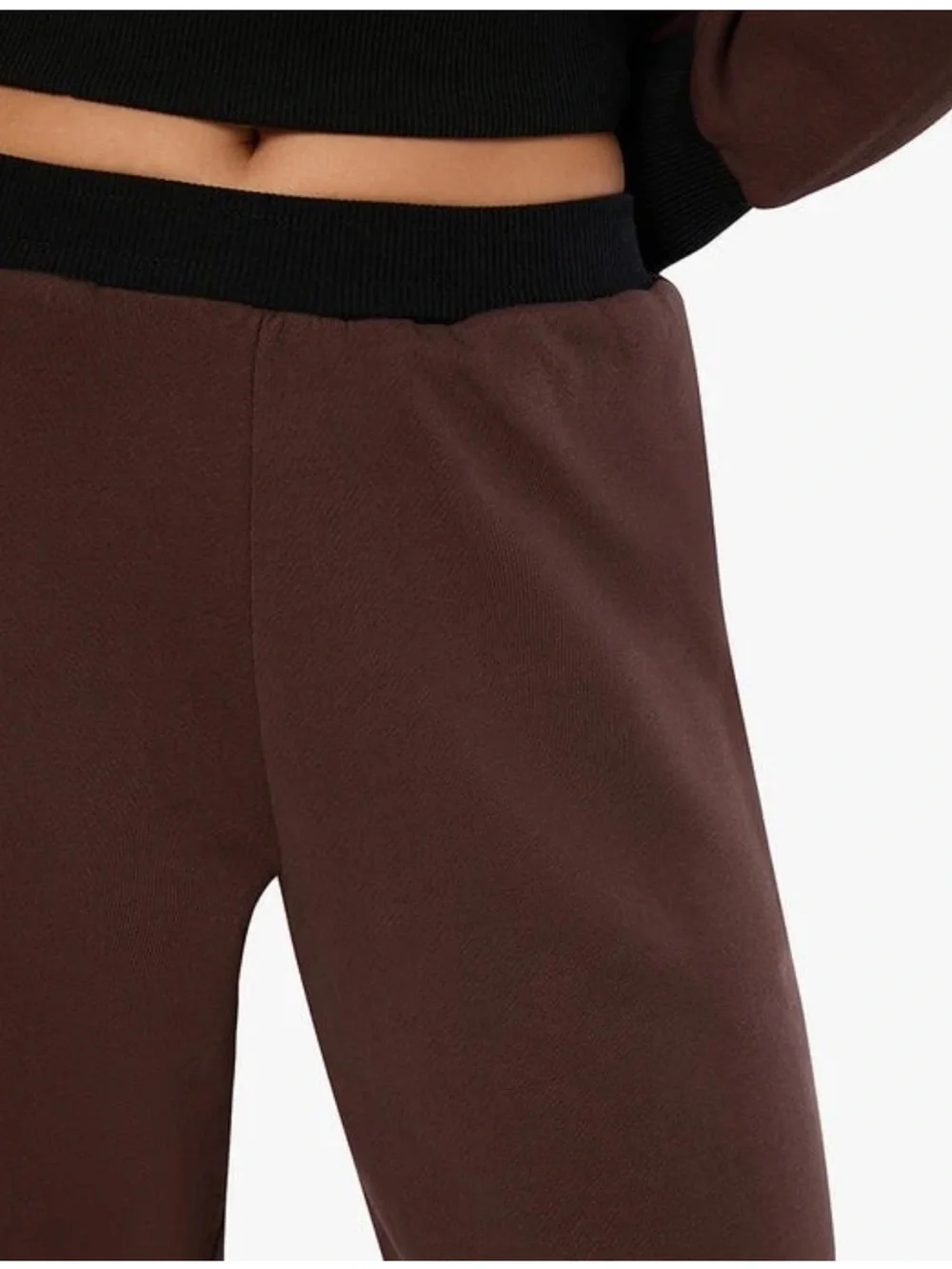 NWT WeWoreWhat Slim Leg Jogger Colorblocked Brown/Black Size Small